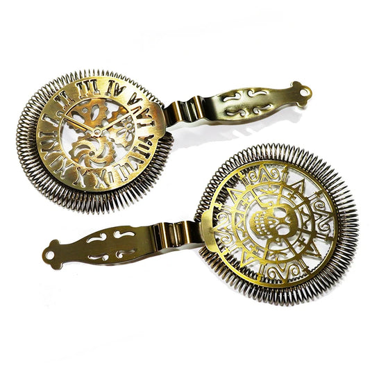 Cocktail Hawthorn Strainer (Skull & Mechanical)