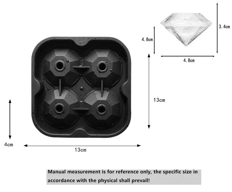 Diamond & Skull & Rose & Sphere Ice Mold