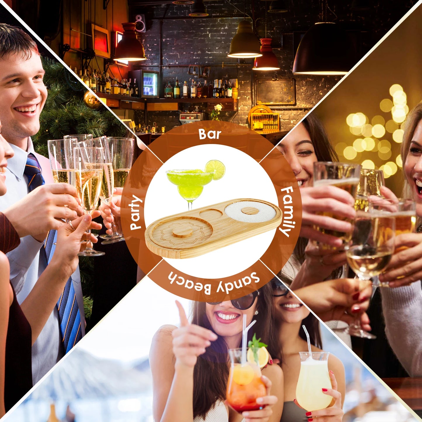 Cocktail Glass Rimmer (Bamboo)