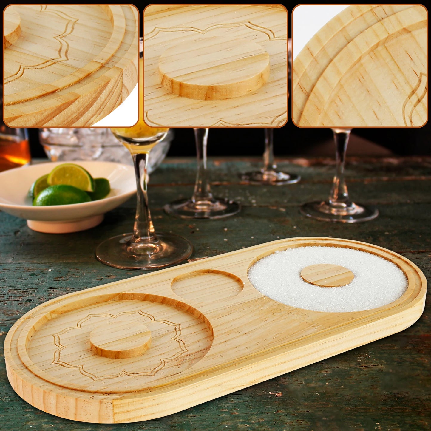 Cocktail Glass Rimmer (Bamboo)