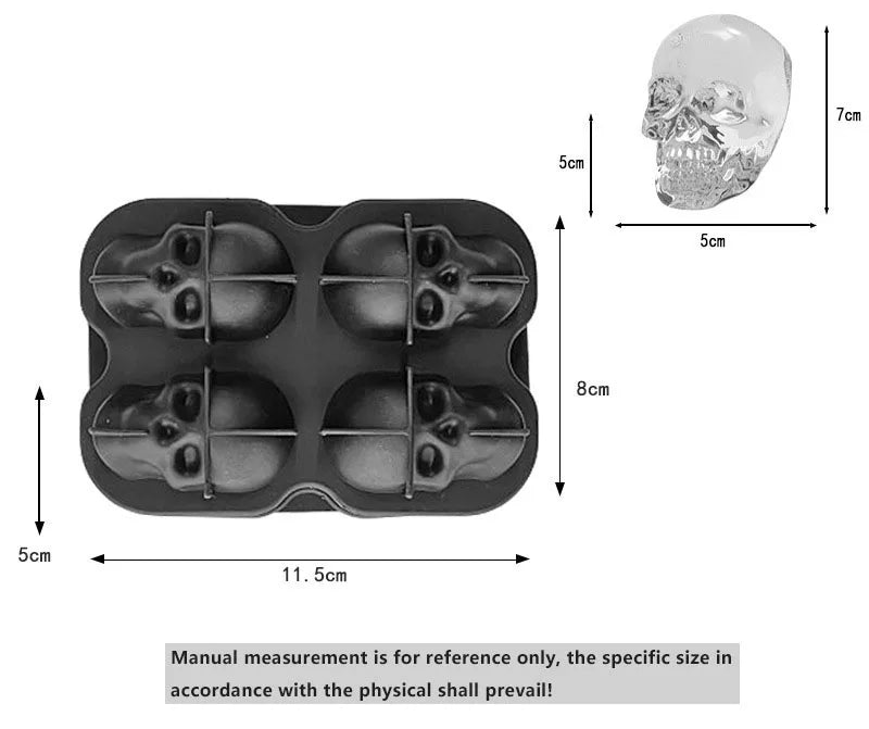 Diamond & Skull & Rose & Sphere Ice Mold