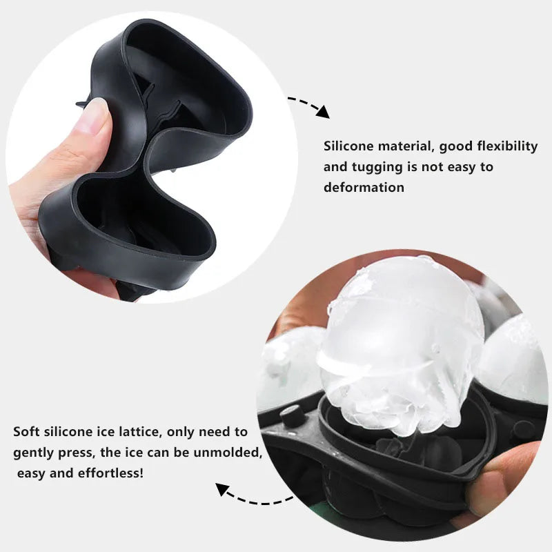 Diamond & Skull & Rose & Sphere Ice Mold